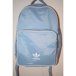 Baby blue Adidas backpack